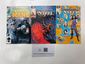 3 MARVEL EPIC comic books Solomon Kane #3 Sisterhood Steel #5 7 25 KM12