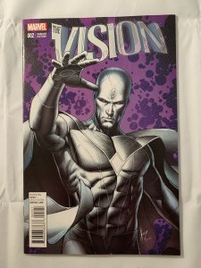 Vision #2 Keown 1:25 Variant White Vision 2015 VFNM see photos