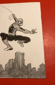 (1999) AMAZING SPIDER-MAN #1 AUTHENTIX DYNAMIC FORCE SKETCH VARIANT COVER W/COA