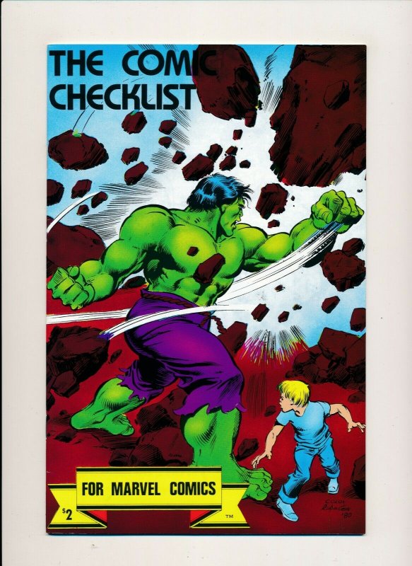 The Comic Checklist for Marvel Comics VERY FINE/NEAR MINT (UNMARKED) (PF941)