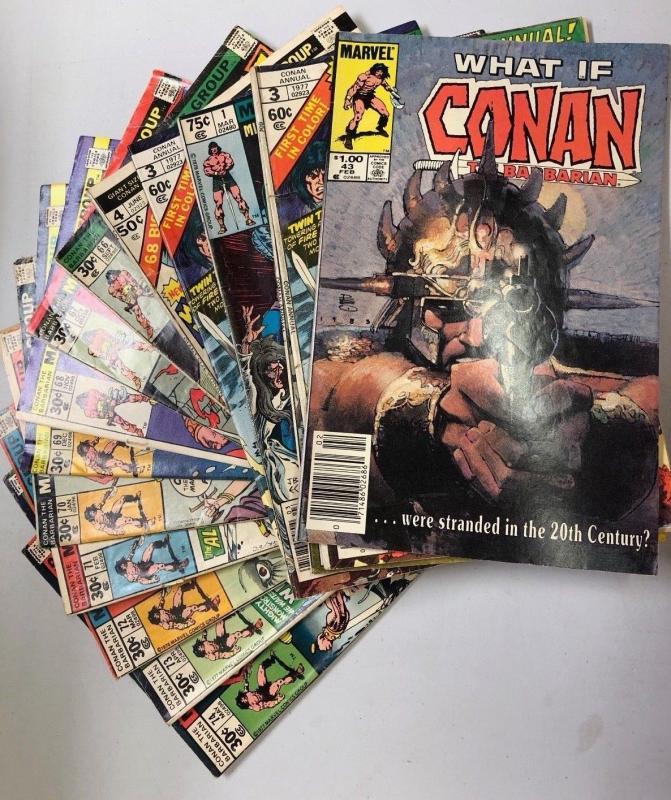 15 different Conan - What If, Annual, some #66 to #74 - average 6.0?