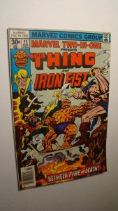 MARVEL TWO-IN-ONE 25 *NICE COPY* THING IRON FIST 1976