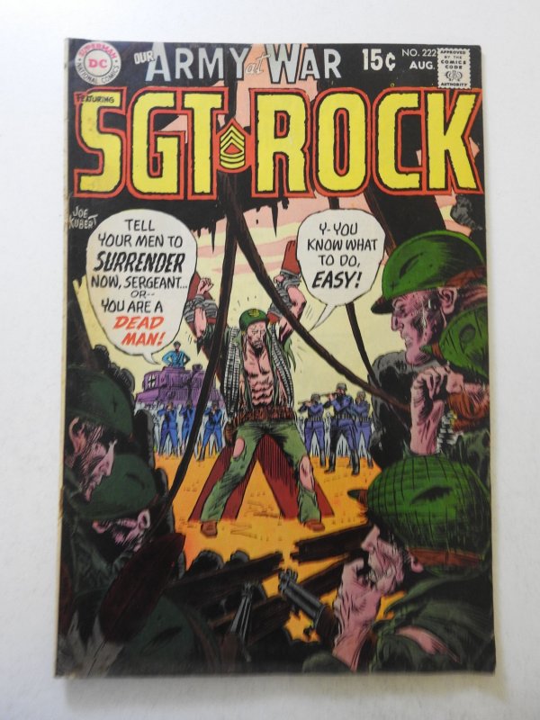 Our Army at War #222 (1970) GD/VG Condition see desc