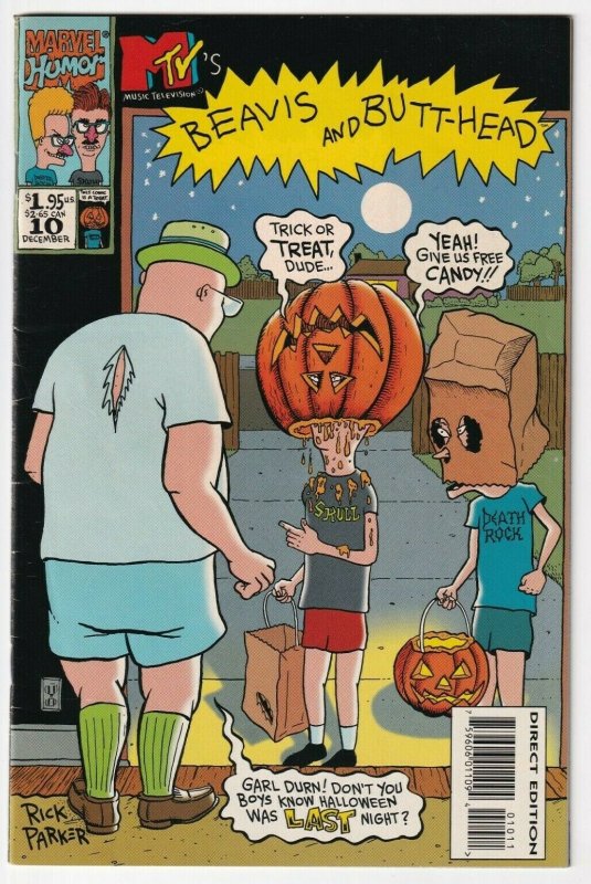 Beavis And Butthead #10 December 1994 Marvel MTV Mike Judge