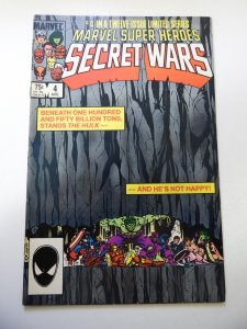 Marvel Super Heroes Secret Wars #4 (1984) VF- Condition