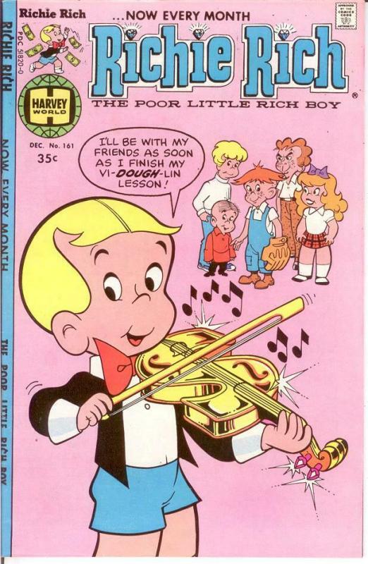 RICHIE RICH  (1960-1991) 161 F-VF Dec. 1977 COMICS BOOK