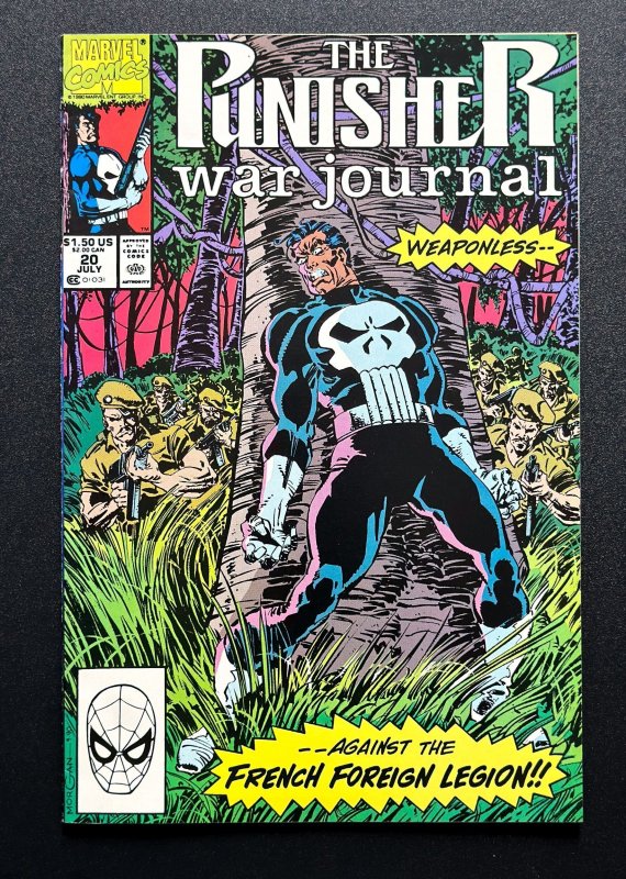 The Punisher War Journal #20 (1990) - Classic Battle in Philippines - VF