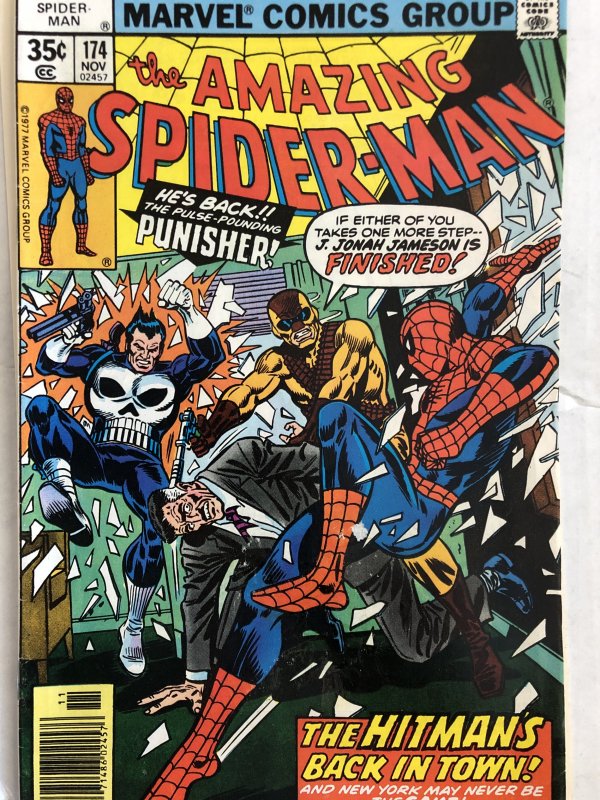 Amazing Spider-Man #174,VG, Punisher!!see photos..