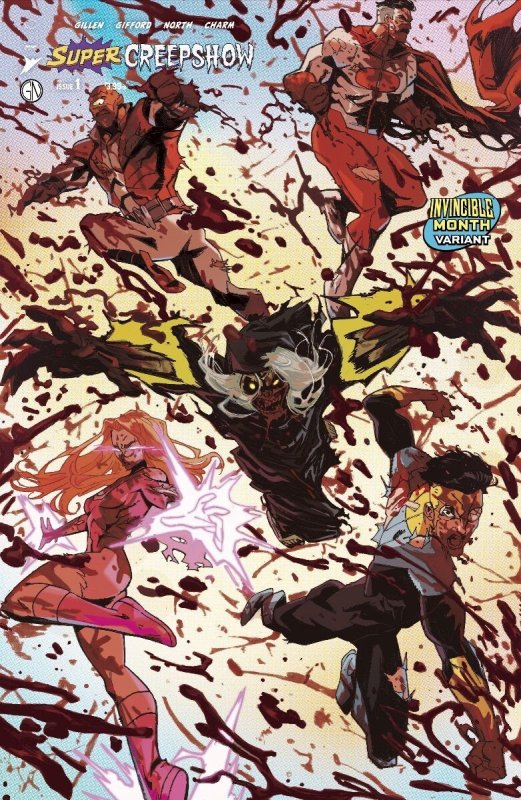 Super Creekshow #1 Rossi Gifford Invincible Team-up Variant Cover Near Mint
