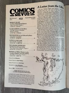 1990 COMICS REVUE Magazine #53 VG 4.0 Batman / Spider-Man / Modesty Blaise