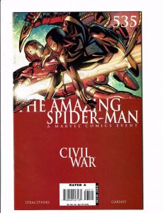 Amazing Spider-Man # 535 NM- Marvel Comic Book Civil War Tie In Iron Man J123