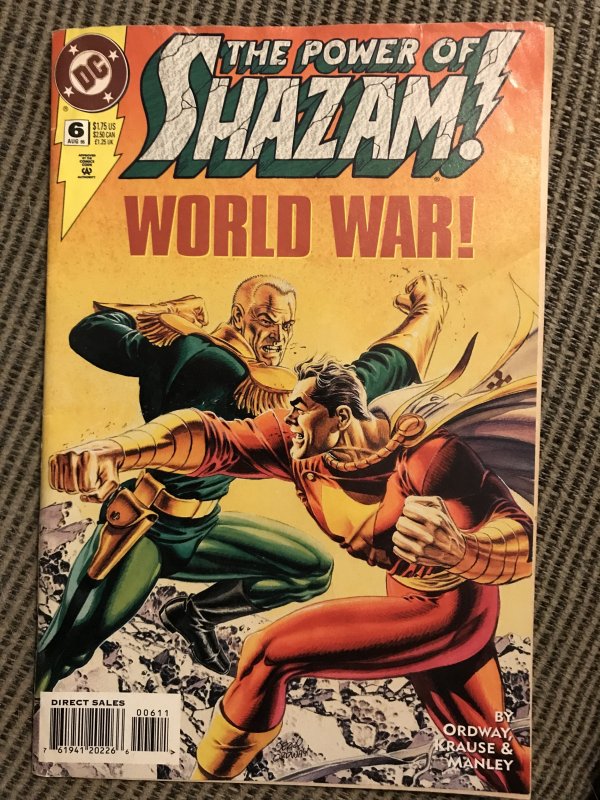 The Power of SHAZAM! #6 : DC 8/95 FN; Captain Nazi, WW2, World War