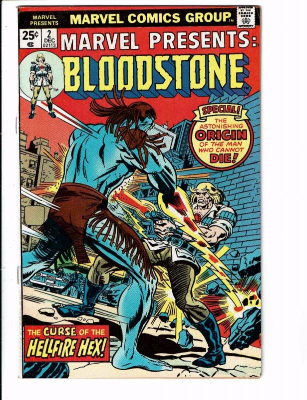 Marvel Presents # 2 FN/VF Feat. Bloodstone Comic Book Origin Bronze Age J59