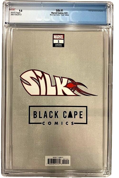 ?~MARVEL~SILK #1~?~ZU ORZU~BLACK CAPE COMICS~?~VIRGIN VARIANT~?~CGC 9.8~?