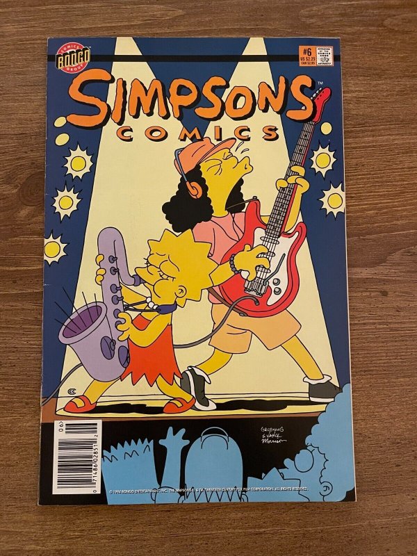 Simpsons Comics 6 NM Bongo Comics Comic Book Bart Homer Lisa Marge Groening J923 