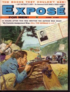 EXPOSE FOR MEN 1959 OCT PUBLISHERS PAY COPY - VERY RARE VG