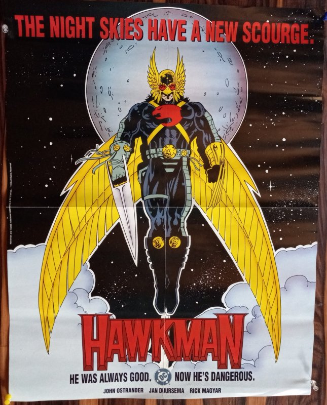 Hawkman #1 (1993) Promotional ADVERTISING COMIC BOOKS POSTER
