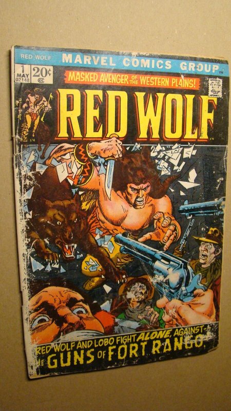 RED WOLF 1 *READER* MARVEL BRONZE AGE WESTERN LOBO