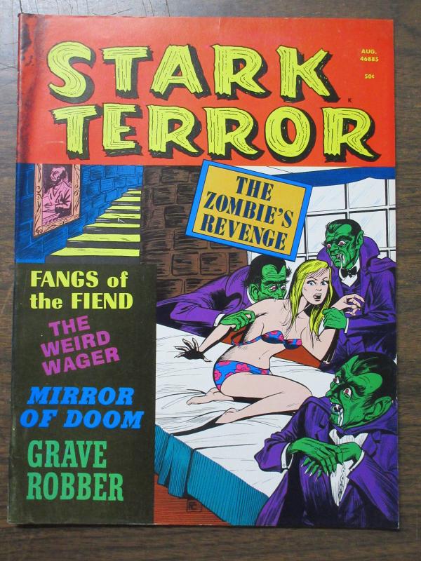 Stark Terror v1 #5 August 1971 VG Condition Horror B&W Magazine in EC-like Style 