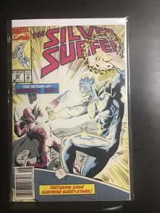 SILVER SURFER 60 NEWSSTAND WARLOCK BLACK BOLT LOCK JAW MARVEL COMICS 1991