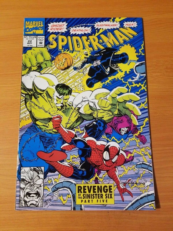 Spider-Man #22 Direct Market Edition ~ NEAR MINT NM ~ (1992, Marvel Comics) 