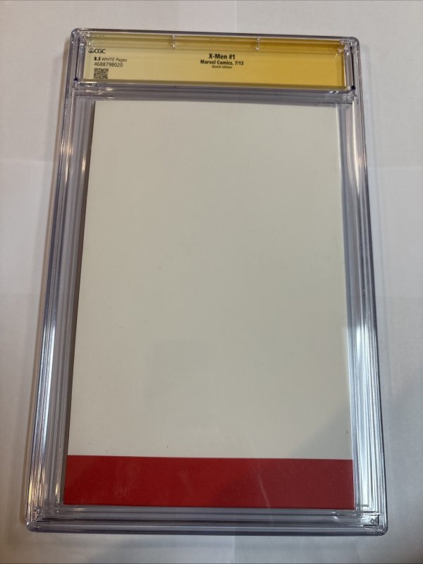 X-Men (2013) # 1 (CGC 8.5 SS) Sketch Scott Lobdell • Marvel Comics