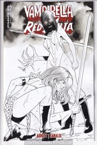 VAMPIRELLA VS RED SONJA (2022 DYNAMITE) #2 VARIANT 1:7 CVR P FOC INCV MO G61883