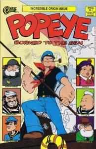 Popeye Borned to the Sea #1 ORIGINAL Vintage 1987 Ocean Comics