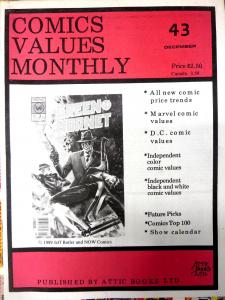 COMICS VALUES MONTHLY #s 26 37-38 41-43 56-57 | Lot of 8 issues 1988-1991 F-VF