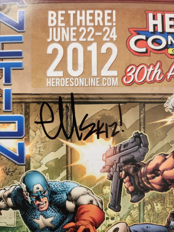Avengers X Sanction #1 - Signed Ed McGuinness / Encased (9.2ob) 2012