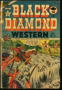 BLACK DIAMOND WESTERN #27-BASIL WOLVERTON-1951 G