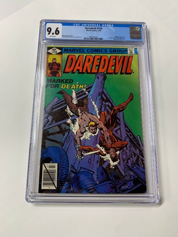 Daredevil 159 Cgc 9.6 White Pages Marvel 1980 2060495014 Frank Miller