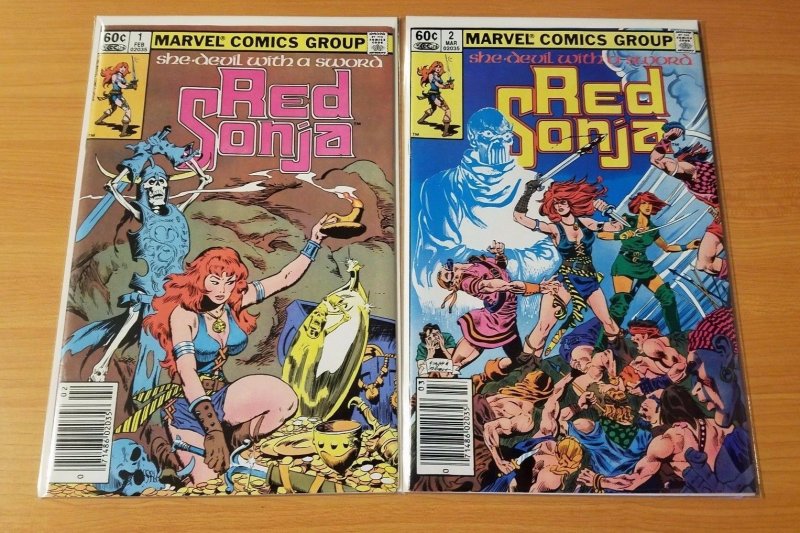 Red Sonja v2 1-2 Complete Set Run! ~ NEAR MINT NM ~ 1982 Marvel Comics