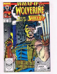 What If #7 FN Marvel Copper Age Comic Book Wolverine Shield Dec 1989 DE37 TW7