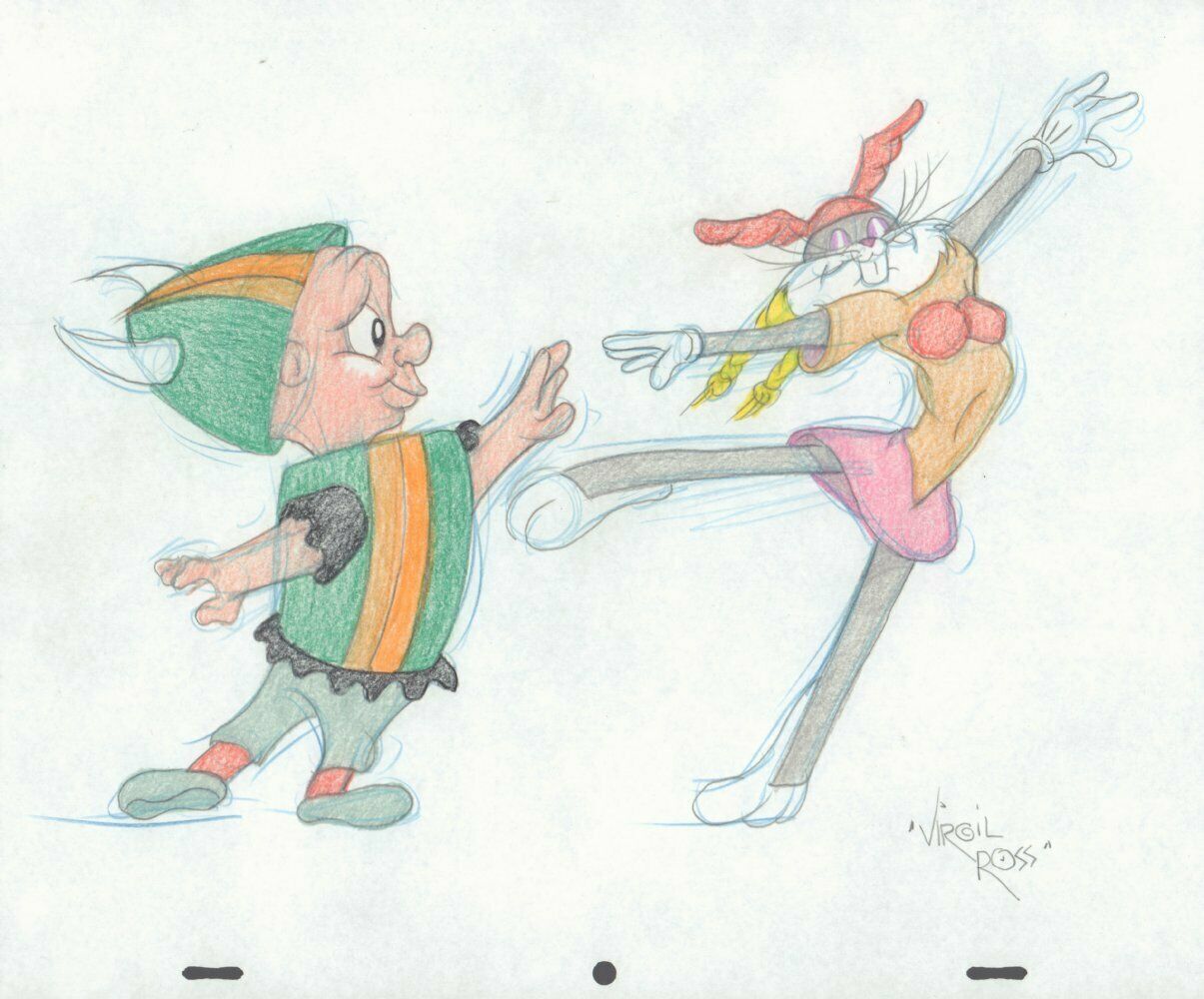 Bugs Bunny and Elmer Fudd ''What's Opera, Doc?'' Looney Tunes art by