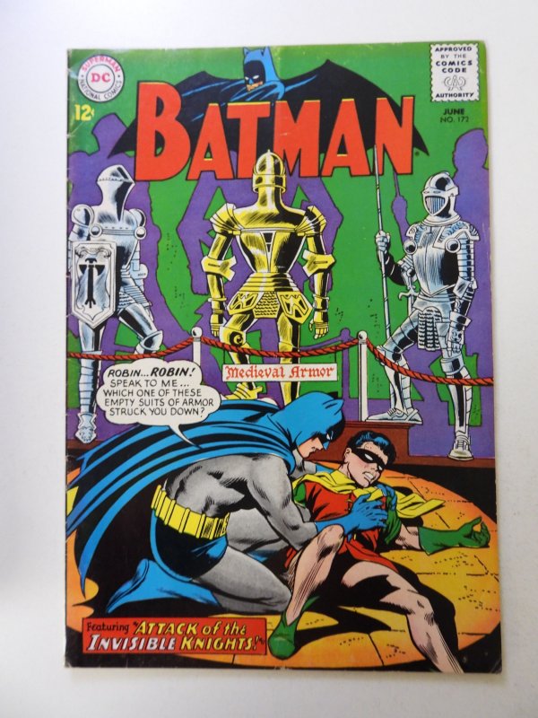 Batman #172 (1965) VG condition subscription crease