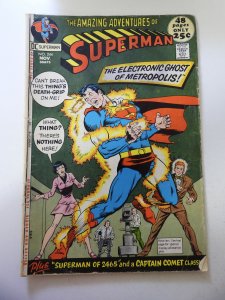 Superman #244 (1971)VG- Condition 1/4 Spine Split