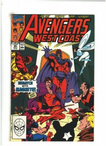 Avengers West Coast #60 VF+ 8.5 Marvel Comics 1990 Magneto, WandaVision 