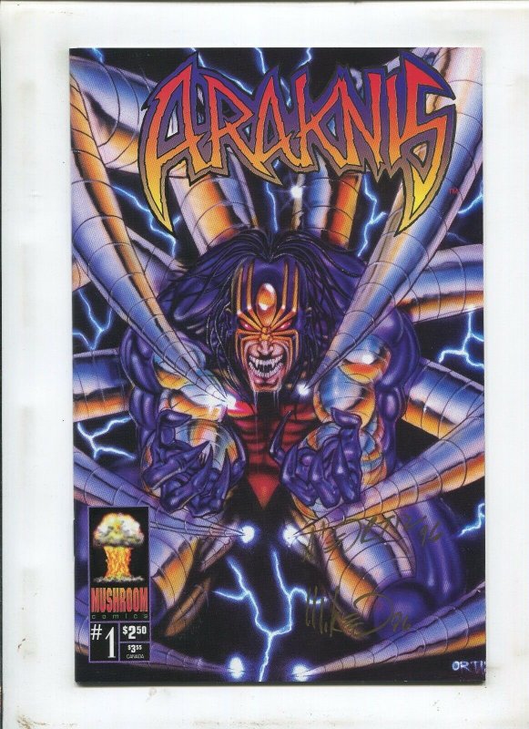 ARAKNIS #1 (9.2) SIGNED BY MIKE ORTIZ AND MARIO ORTIZ!