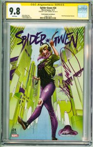 Spider-Gwen #24 Campbell Cover B (2017) CGC 9.8! Signed by J. Scott Campbell!