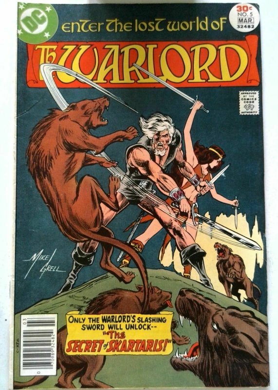 Warlord #5 DC 1977 FN Bronze Age Comic Book 1st Print