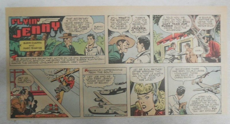 Flying Jenny Sunday page by Marc Swayze from 11/12/1944 Size: 7.5 x 15 inches