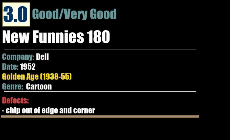 New Funnies 180 (1952) GD/VG Golden Age Dell comic