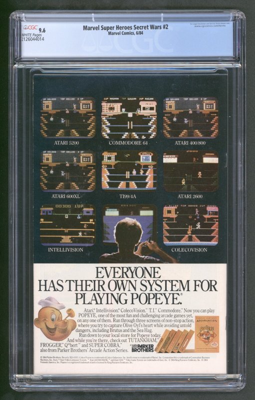 Marvel Super Heroes Secret Wars #2 (6/84) Graded CGC 9.6