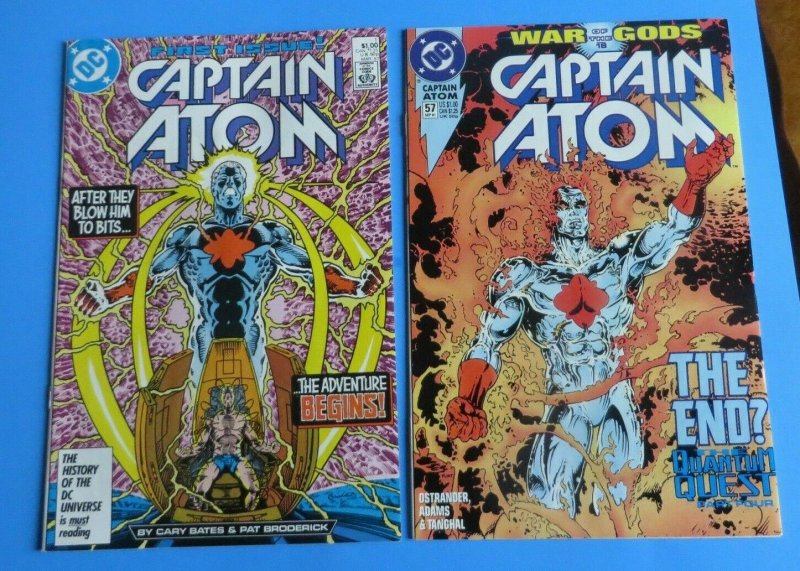 Captain Atom #1-57 W/Annual #1-2 Complete High Grade Set VF/NM-NM/MT 9.0-9.8