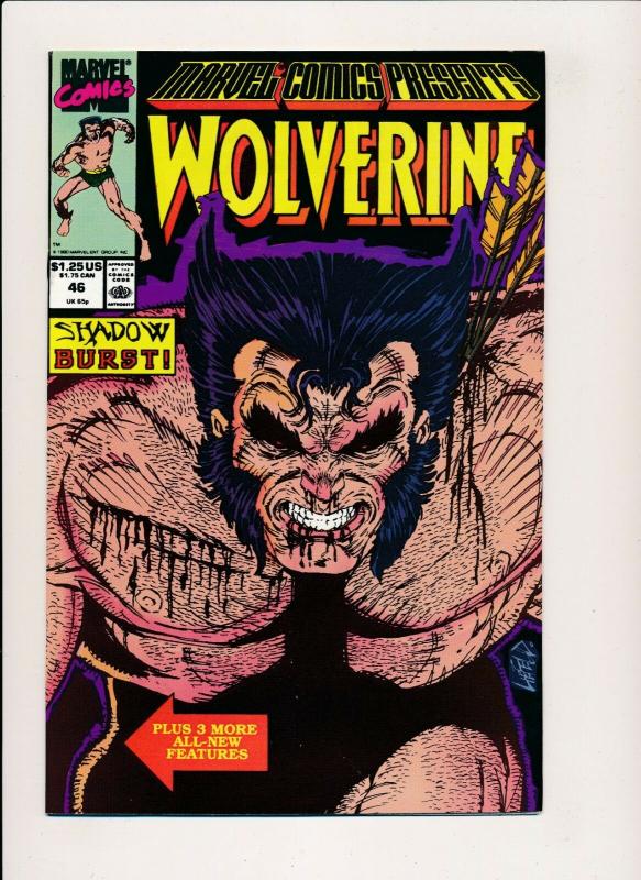 WOLVERINE #46 Marvel Comics Presents 1990 ~ VF (PJ13) 