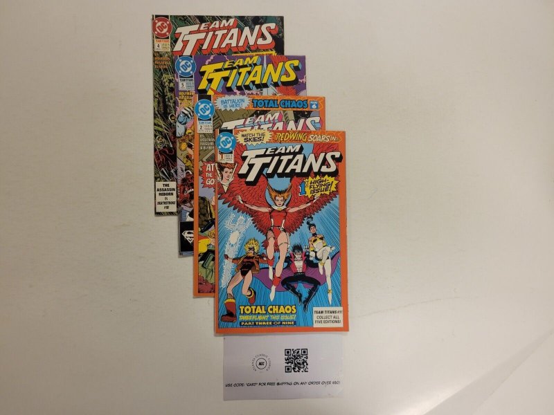 4 Team Titans DC Comic Books #1 2 4 5 44 TJ25