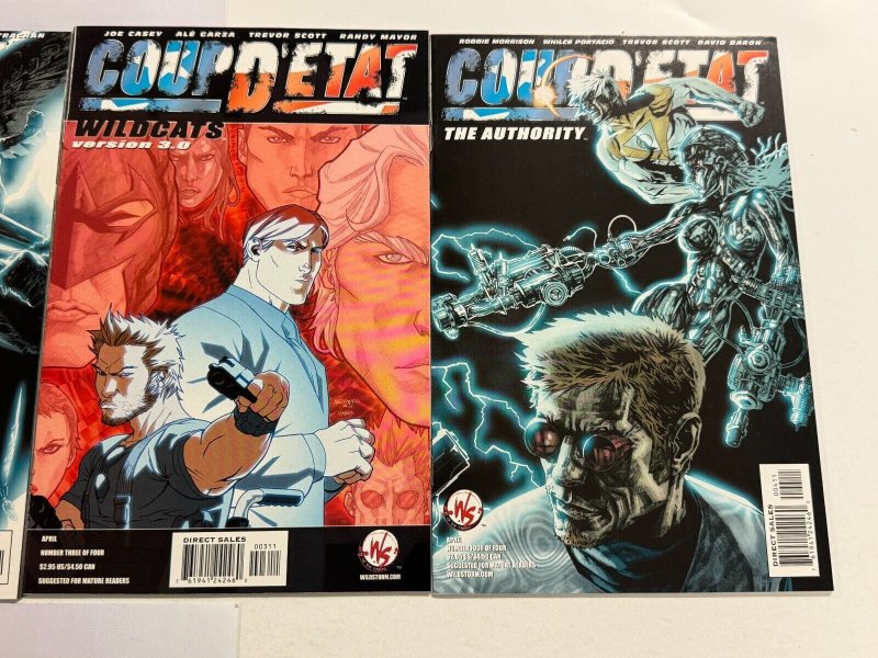 4 Coup D'etat LS Complete Wild Storm Comic Book # 1 2 3 4 89 CT8