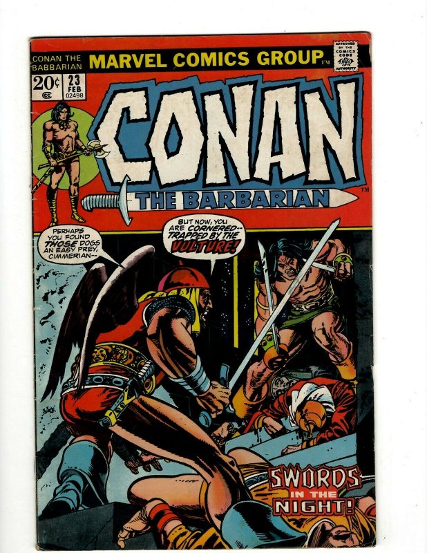 Conan The Barbarian #23 FN/VF Marvel Comic Book Barry Smith Kull King Sword NP16