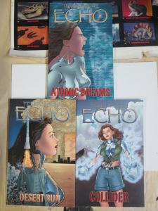 Echo by Terry Moore TPB #2-4 VF or better Lot Liquid Metal Super-Heroine Signed!